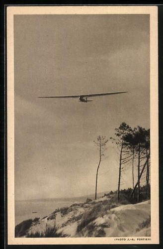 Carte postale planeur avia - avia, 41