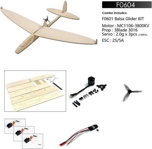 Planeur sparrow 620mm kit - sparrow,